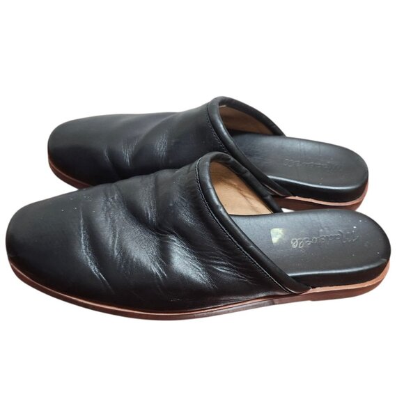 Madewell The Louisa Mule Black Leather Sleek Slip-Ons minimalist size 8.5 - Picture 6 of 11
